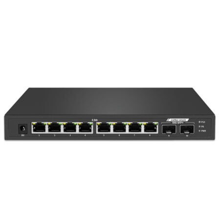 Desktop Network Switch 8 x 2.5 Gbps RJ45 + 2 x 10 Gbps SFP+