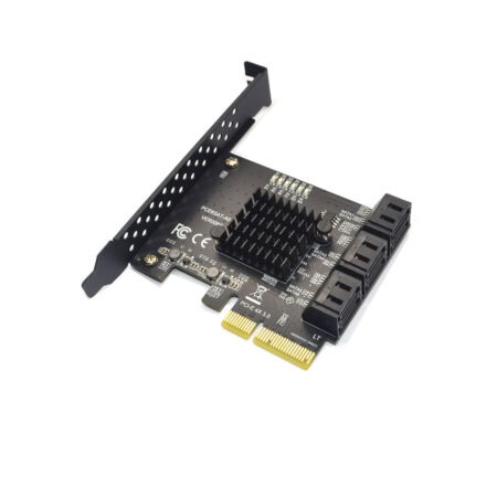 PCIe 3.0 x4 ASMedia ASM1166 - 6 x SATA3 Port PCIe Adapter / Card
