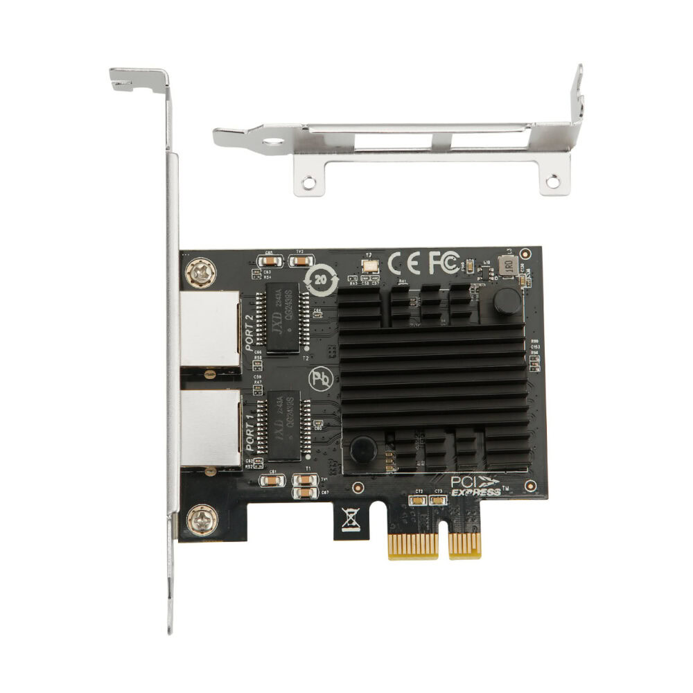PCIe 3.0 x1 Intel I226-T2 - 2 x 2.5 Gbps RJ45 PCIe Network Adapter / LAN Card - Image 3