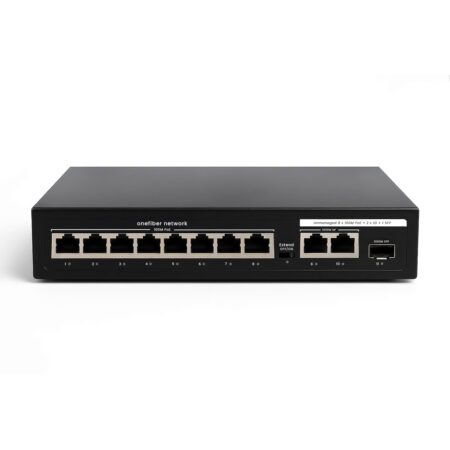 PoE Switch 8 x 100 Mbps PoE + 2 x 1 Gbps RJ45 + 1 x 1.25 Gbps SFP