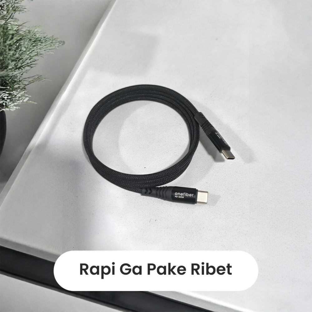 Kabel USB Magnetic Roll Type-C Male to Type-C Male PD 3.0 PPS 100W - Image 3